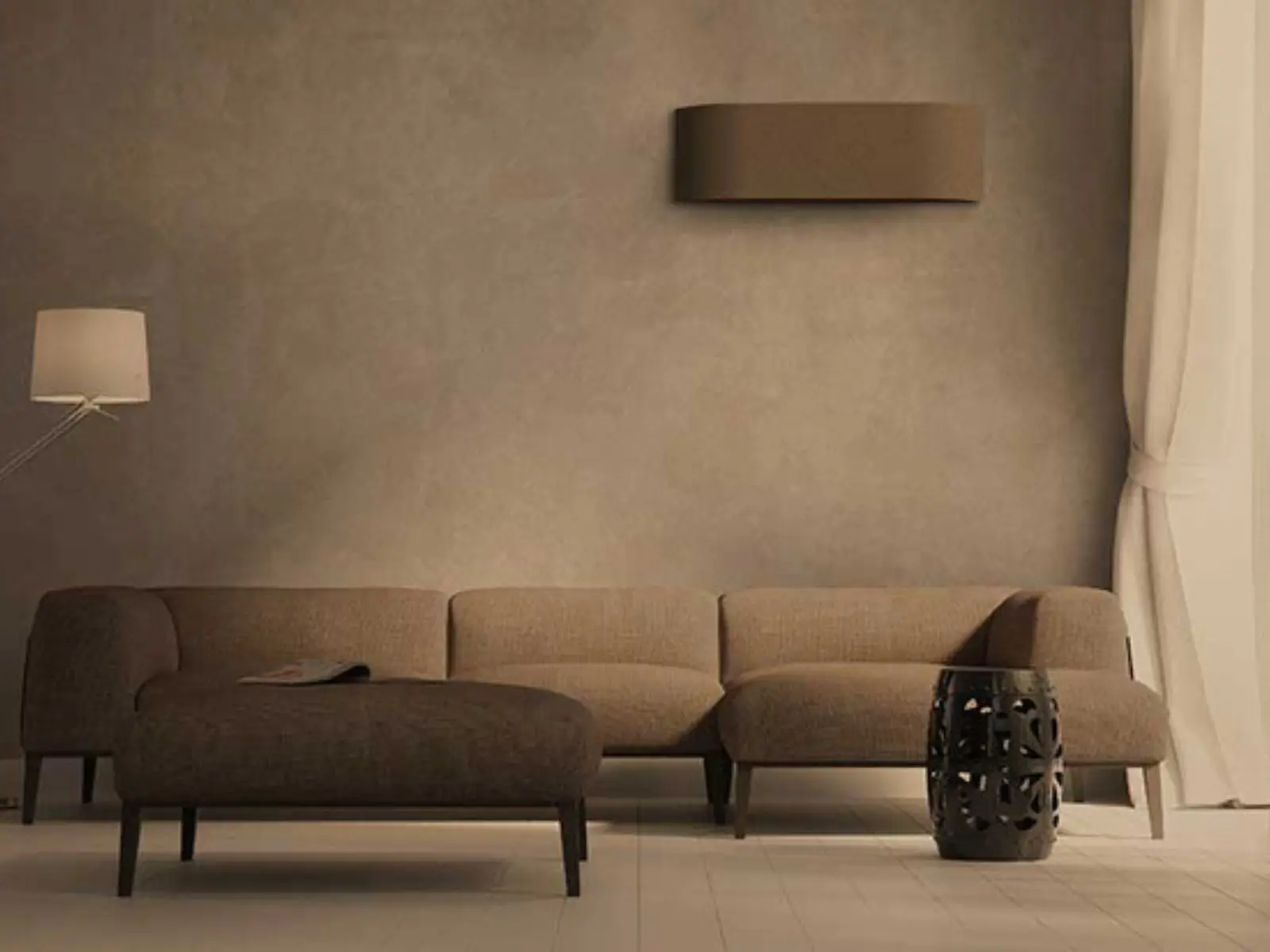 Climatización decorativa integrada en el interiorismo de una vivienda
